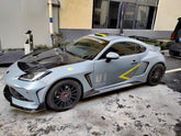 Subaru BRZ ZD8 2022 2023 2024 & Toyota GR86 ZN8 2022 2023 2024 with Aftermarket Parts - "SHINING" Widebody Fender & Wheel Arches & Side Skirts Package Carbon Fiber / FRP from Robot Craftsman